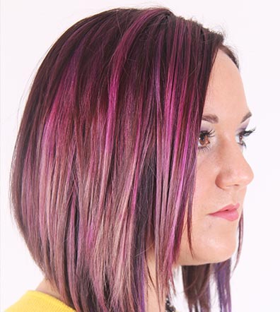 Purple hair -slingor